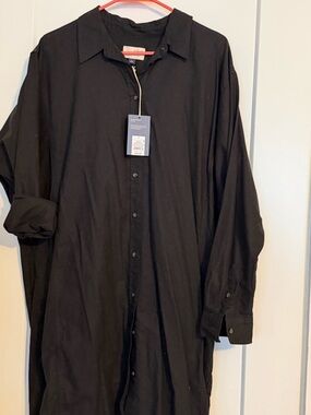 Universal Thread Black Mini Shirt Dress